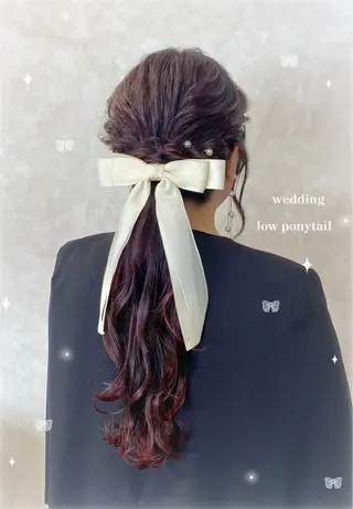 ロング ヘアアレンジ 河野 葉月のヘアスタイル