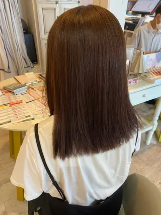 ミディアム かまだ しおりのヘアスタイル