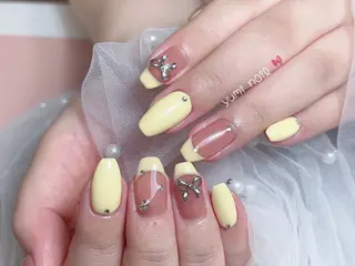 ネイル 𝐲𝐮𝐦𝐢🎀 長さ出しデザイン専門のネイルデザイン