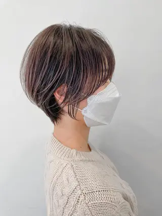 ショート クロスパーマ松永裕久 似合わせカットのヘアスタイル