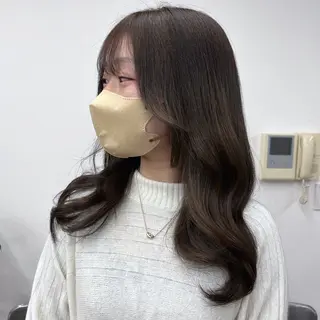 セミロング カラー 渋谷レイヤーカット❌ 縮毛矯正専門/武田涼のヘアスタイル