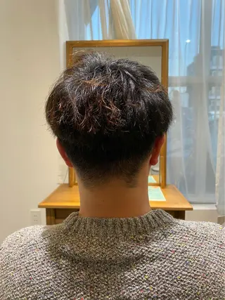 ショート カラー パーマ メンズ 高橋 一樹のヘアスタイル