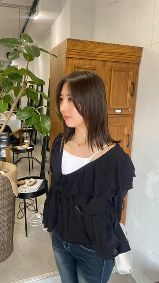 ミディアム 太田 すず香のヘアスタイル