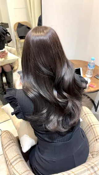 ミディアム 透明感カラー🌿/ 髪質改善カラー/カナのヘアスタイル