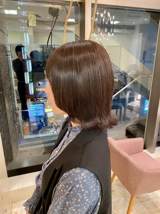 ミディアム カラー 【質感調整】 🫧【艶髪】石井佑弥のヘアスタイル