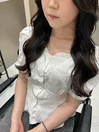 ロング カラー 💖ブリーチなし透明 感💖ASAHIのヘアスタイル