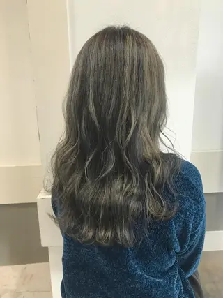 セミロング カラー ヘアアレンジ GiseL天神カラー 髪質改善/ブリーチのヘアスタイル
