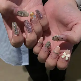ネイル パラあり！フィルイン 美フォルムのネイルデザイン