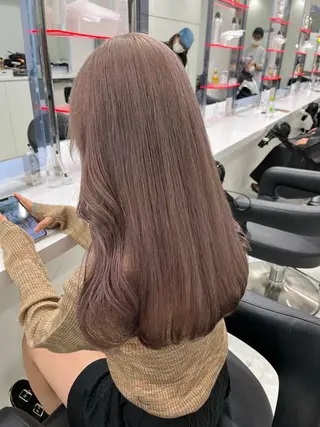 ロング カラー パーマ ヘアアレンジ メンズ キッズ ネイル マツエク・マツパ アイブロウ 💕トレンドうる艶髪 💕TUNE銀座のヘアスタイル