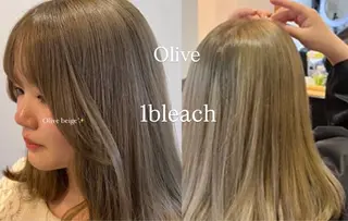 セミロング カラー レイヤーカット 大名　sakiのヘアスタイル
