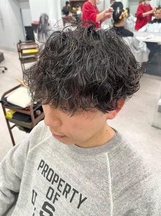パーマ メンズ 🍐シャドウパーマ メンズ特化/守岡🍐のヘアスタイル