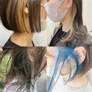 ロング rena/レイヤー /顔まわりのヘアスタイル