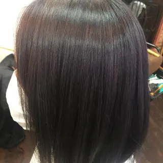 ミディアム カラー パーマ 桧山 真のヘアスタイル