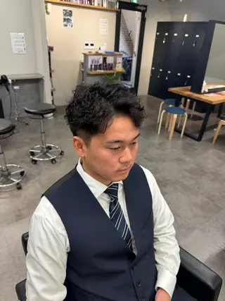 パーマ シャドウパーマ/立川 メンズ/コタロウのヘアスタイル