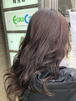 カラー 縮毛矯正 髪質改善 韓国風レイヤー 吉田のヘアスタイル