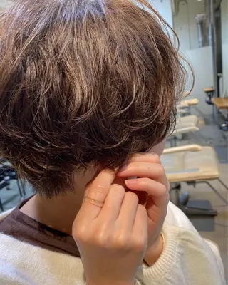 ショート パーマ パーマ美容師 hanaのヘアスタイル