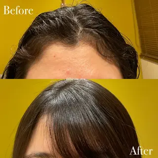 セミロング パーマ ひなた あゆみのヘアスタイル
