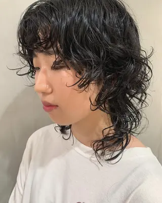 ミディアム パーマ 優作 〜圧倒的信頼〜のヘアスタイル