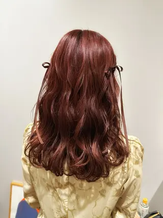 ロング カラー ヘアアレンジ hibiki/セット /透明感カラーのヘアスタイル