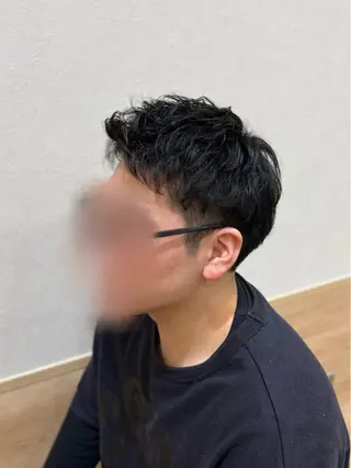 パーマ メンズ 山口 玖瑠美のヘアスタイル