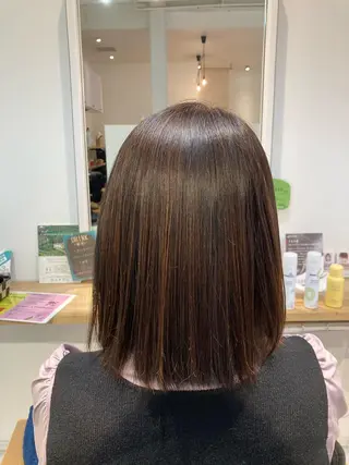 ミディアム カラー 【女性指名No.1】 西口直子のヘアスタイル