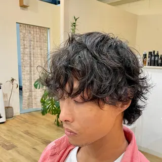パーマ メンズ 美髪矯正/髪質改善 レガロ堺市伏尾/松田のヘアスタイル