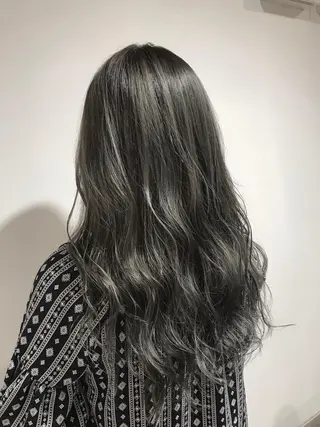 セミロング カラー パーマ ヘアアレンジ キッズ ネイル マツエク・マツパ 韓国♡ハイライト ♡YURIのヘアスタイル
