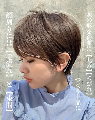 ショート カラー 笠原 健人のヘアスタイル