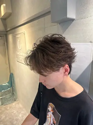 パーマ メンズ 💎メンズカット ／フェザー／細野💎のヘアスタイル