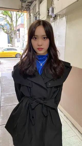 セミロング カラー RURI韓国ボブ 🇰🇷タッセルボブのヘアスタイル