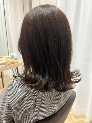 ミディアム 白髪ぼかし/髪質改善 梅原響輝のヘアスタイル