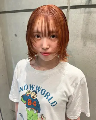 ミディアム 透明感カラー人気 ナンバーワンMIYUのヘアスタイル