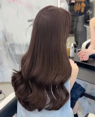 ロング カラー しょうのともき ボブ／オレンジカラーのヘアスタイル