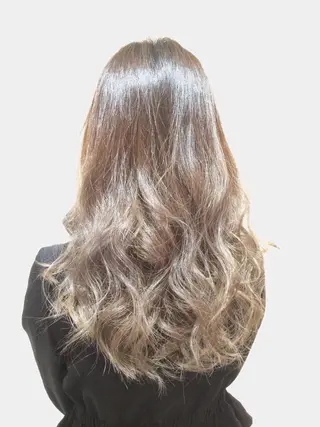 セミロング ロング カラー 👑指名率No.1 👑坂口飛翔のヘアスタイル