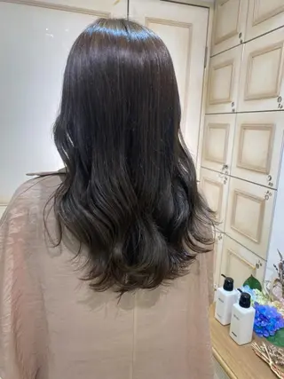 ロング カラー ヘアアレンジ 透明感カラー 古山 結季🌙🖤のヘアスタイル