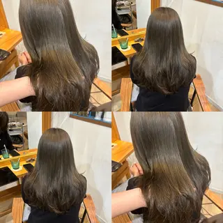 ロング カラー RINNO🌷透明感 カラー/縮毛矯正のヘアスタイル