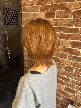 セミロング カラー パーマ ヘアアレンジ メンズ キッズ ネイル マツエク・マツパ アイブロウ 久木原 ゆりのヘアスタイル