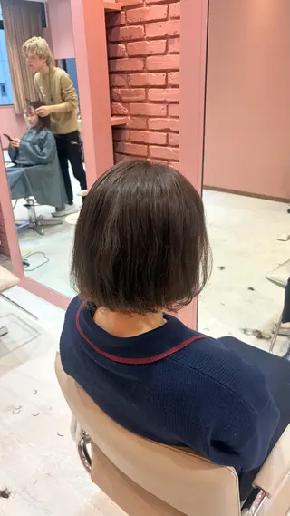 ショート カラー パーマ 聖菜/ hina /レイヤー/艶カラーのヘアスタイル