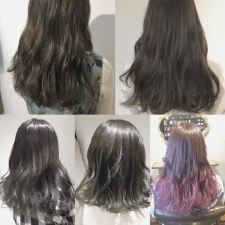 カラー 縮毛矯正クロスパーマ 益子達也のヘアスタイル