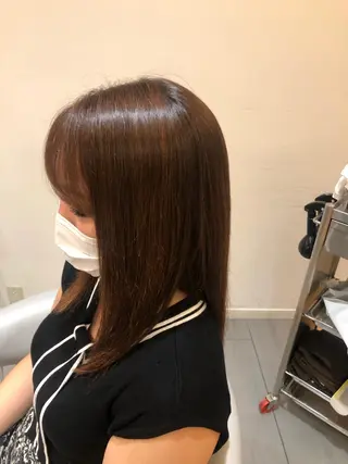 ロング 阪上 沙織のヘアスタイル