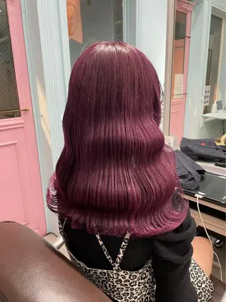 セミロング カラー ヘアアレンジ Bob&ハイトーン 専門家CHIHIROのヘアスタイル