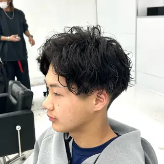 ショート パーマ メンズ 【メンズパーマ特化】 🍏網中勇喜のヘアスタイル