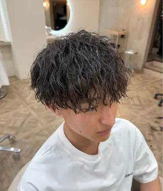 パーマ メンズ 市原亮/塩釜口/ ツイスパ/波巻きのヘアスタイル