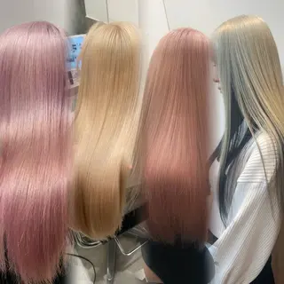 ロング カラー ヘアアレンジ SALOWIN原宿ash店所属・憧れの艶ハイトーンへ 🌙サイダサキのヘアスタイル