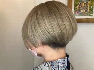 ショート カラー ヘアカラー&縮毛矯正 STAR☆RIVERのヘアスタイル