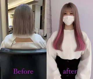 セミロング 💎地域最安値💎 エクステ専門店🎀のヘアスタイル