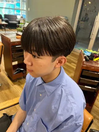 ミディアム メンズ 鶴田 将清のヘアスタイル