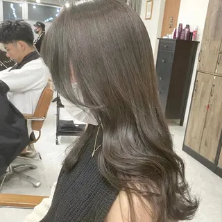 ミディアム カラー パーマ ヘアアレンジ メンズ キッズ ネイル マツエク・マツパ アイブロウ 似合わせカラー♡髪質 改善🎀サトカ🍒のヘアスタイル
