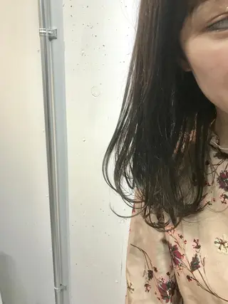 ミディアム パーマ 新井 広樹のヘアスタイル