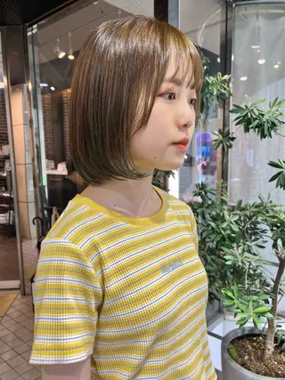 カラー カットパーマ 🌀あさみのヘアスタイル